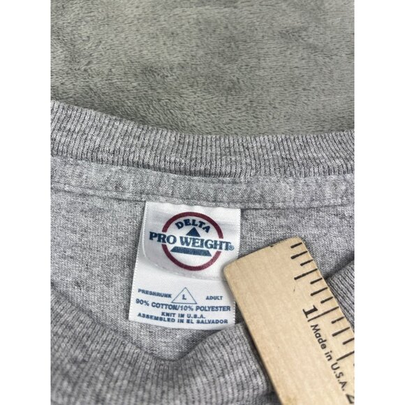 VTG Christianity Shirt Jesus Lifeguard Men Large Gray Short Sleeve Christian Y2K - Picture 3 of 9